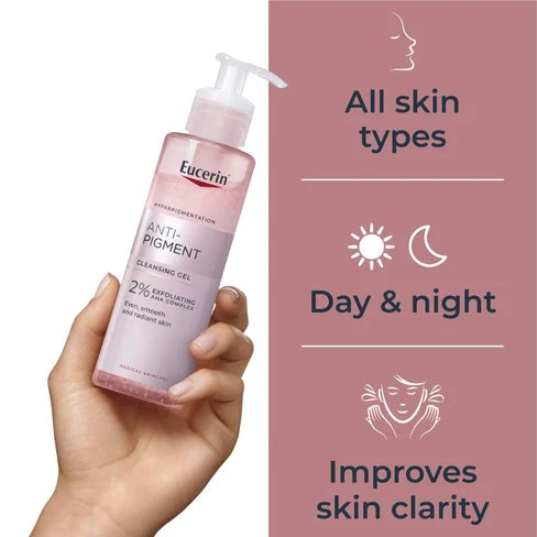 Eucerin Gel Cleanser Even Pigment Perfector  Exfoliator And Skin Softener 200ml