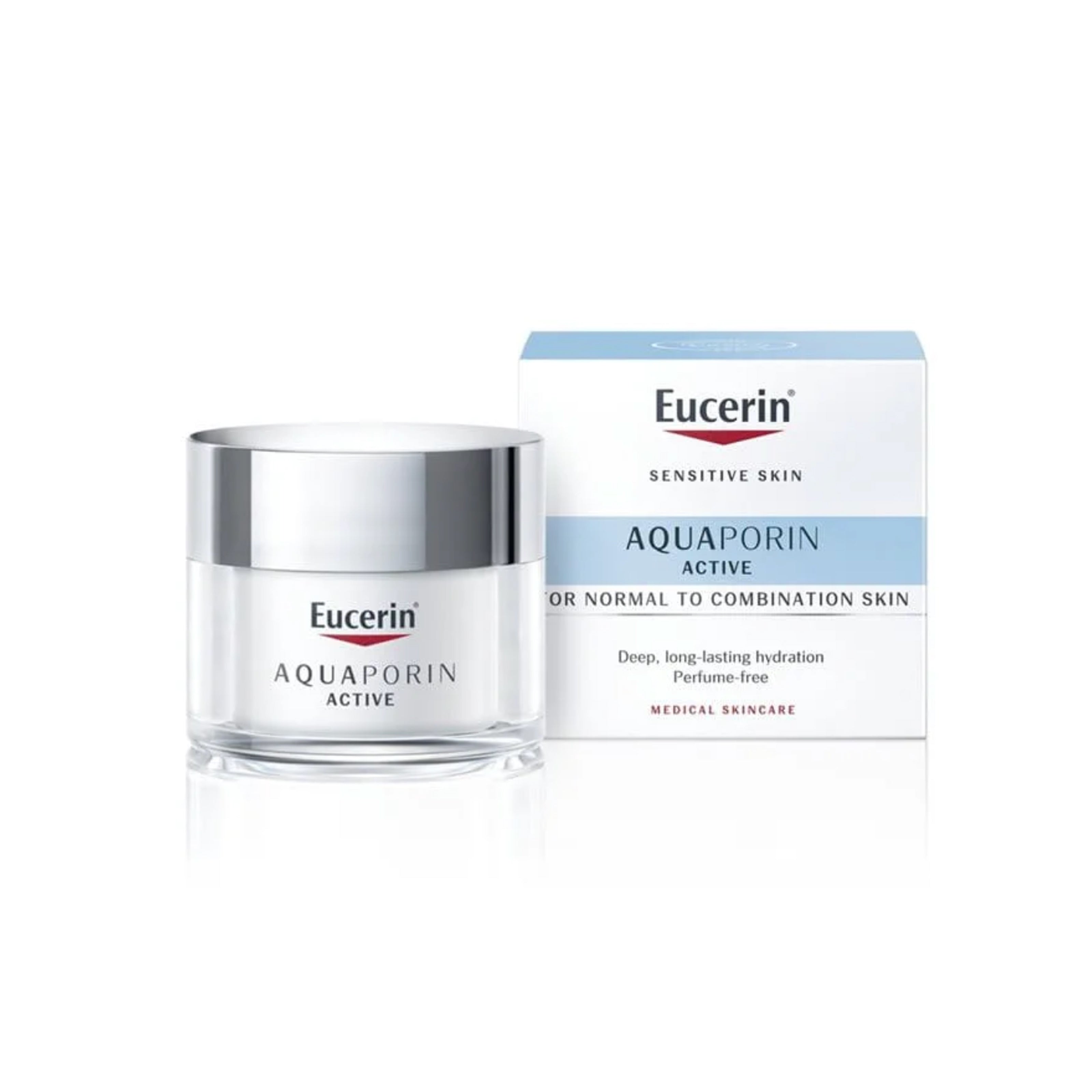 Eucerin Aquaporin Active – كريم ترطيب الوجه للبشرة العادية والمختلطة 50 مل