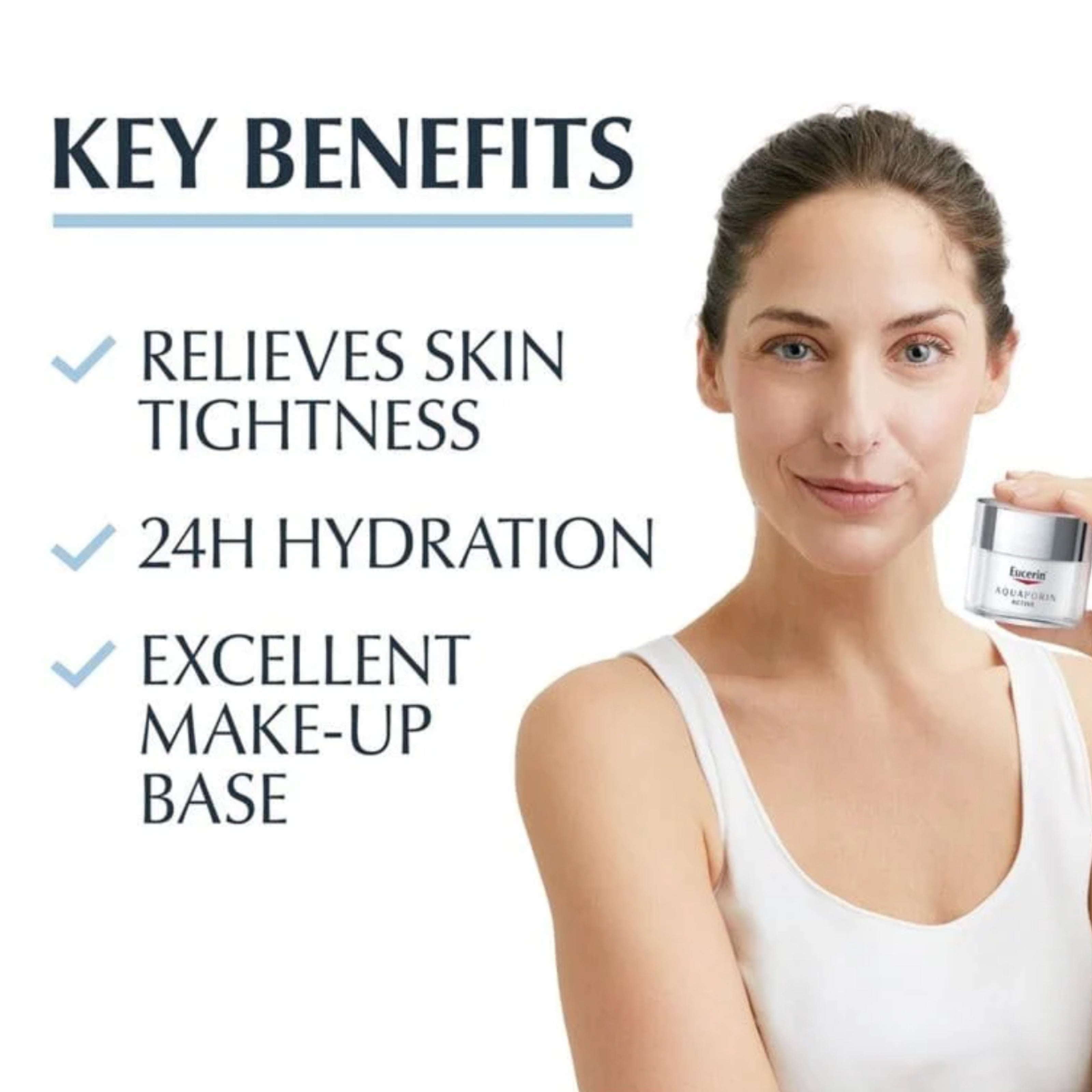 Eucerin Aquaporin Active Facial Moisturizing Cream for Normal to Combination Skin 50ml