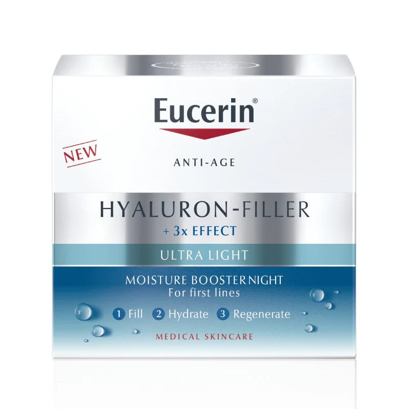 Eucerin Hyaluron-Filler + 3X Effect Moisture Booster Night Gel - 50 ml