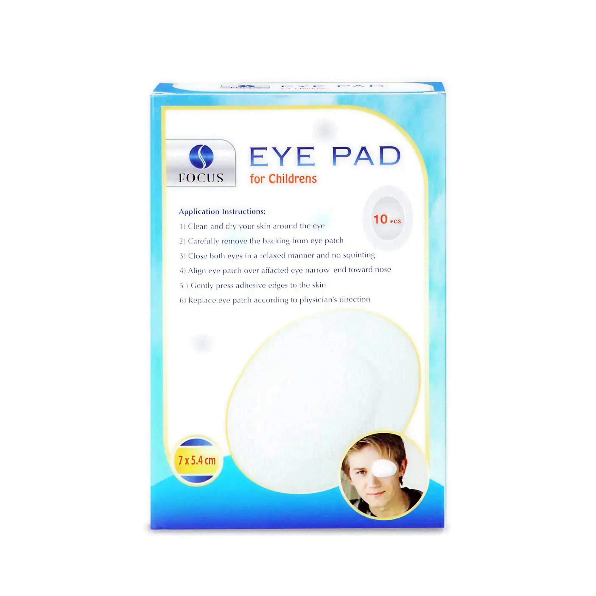 Focus children's eye cover colored 10pcs