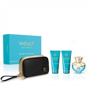 Versace Dylan Turquoise Pour Femme Gift Set 3 Pcs Edt 100 ml & Shower Gel 100ml & Body Lotion 100ml