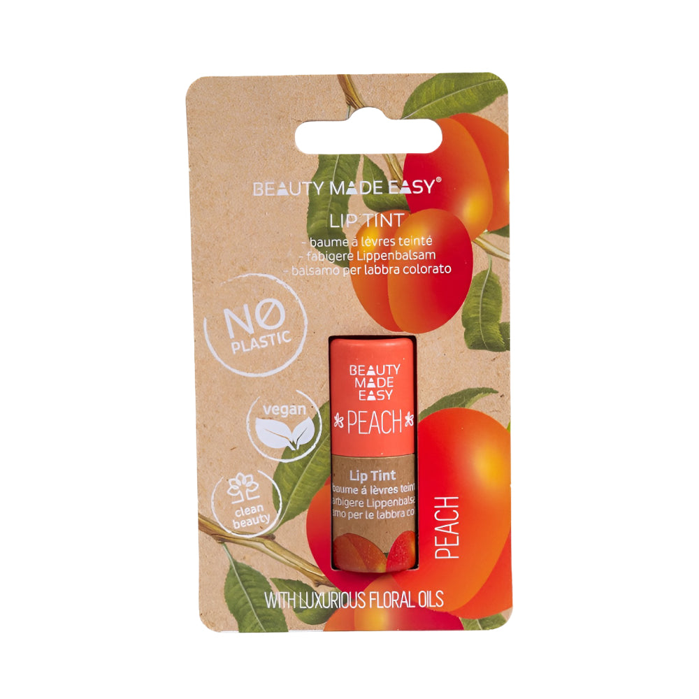 Beauty made easy lip balm with peach