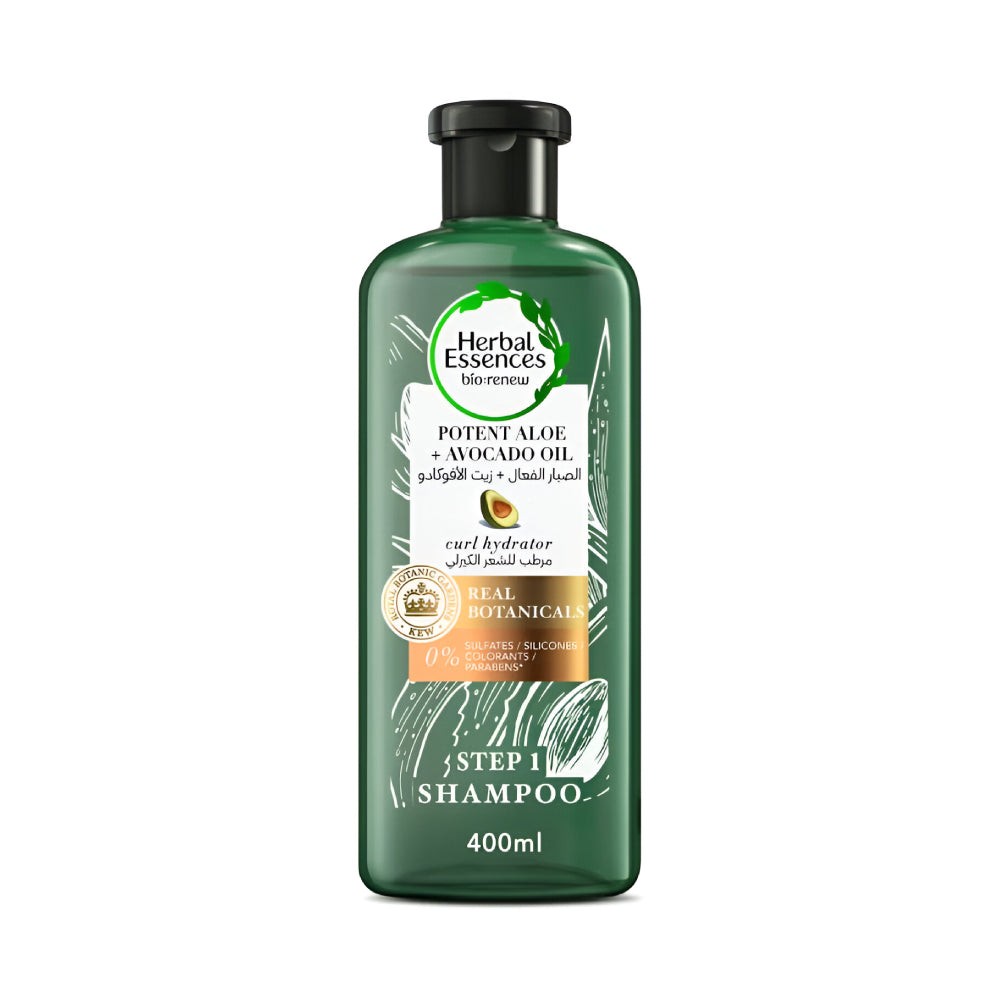 Herbal Essences Hair Shampoo 400ml Bio Renew Aloe Vera & Avocado Oil For Curly Hair v2
