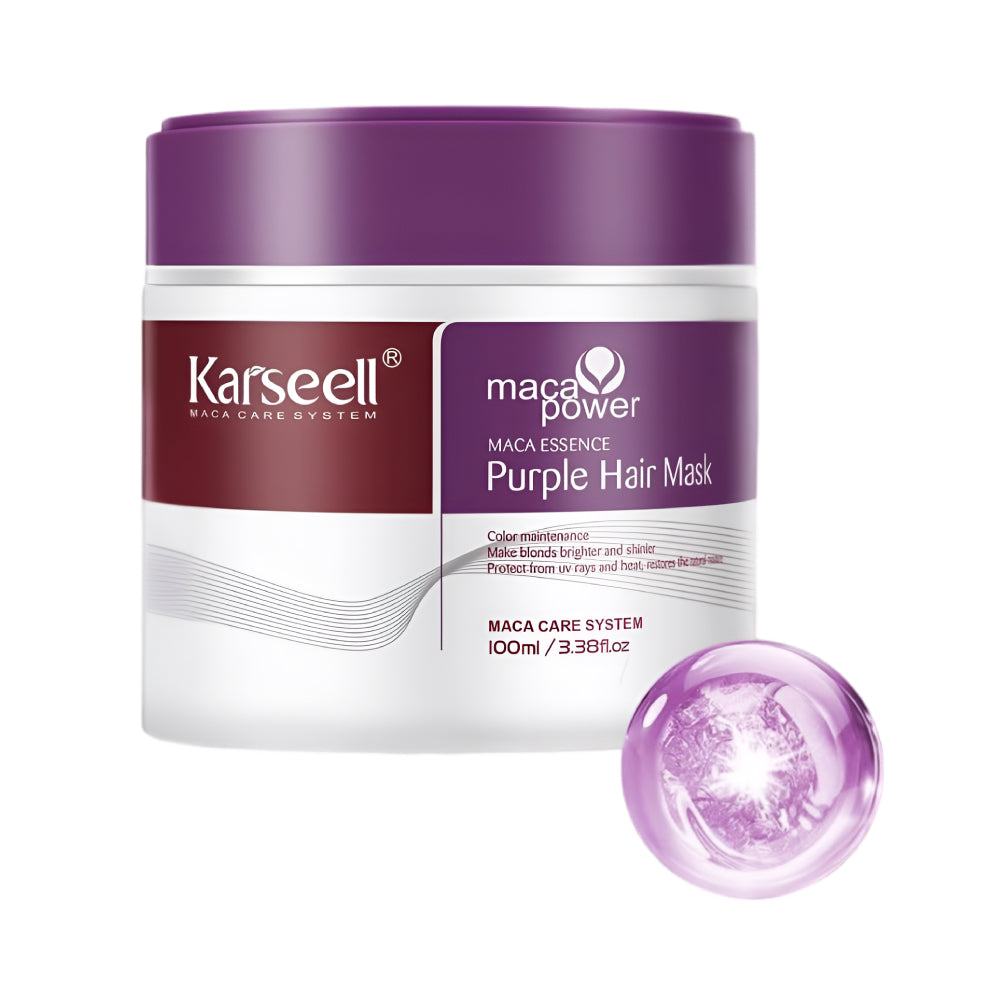 Karseell Hair Mask 100ml Purple With Maca Extract For Colored Hair Moisturizing
