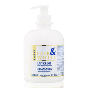 Fair & white cream 500ml lait moisturizer