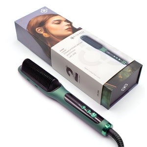 United thermal hair brush 208g straightener digital display 30 second fast heating