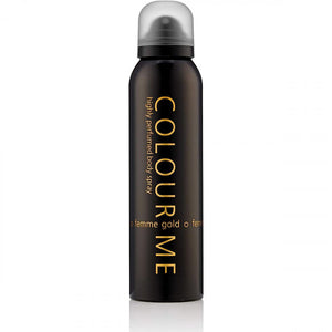 Colour me body mist 150ml gold for women