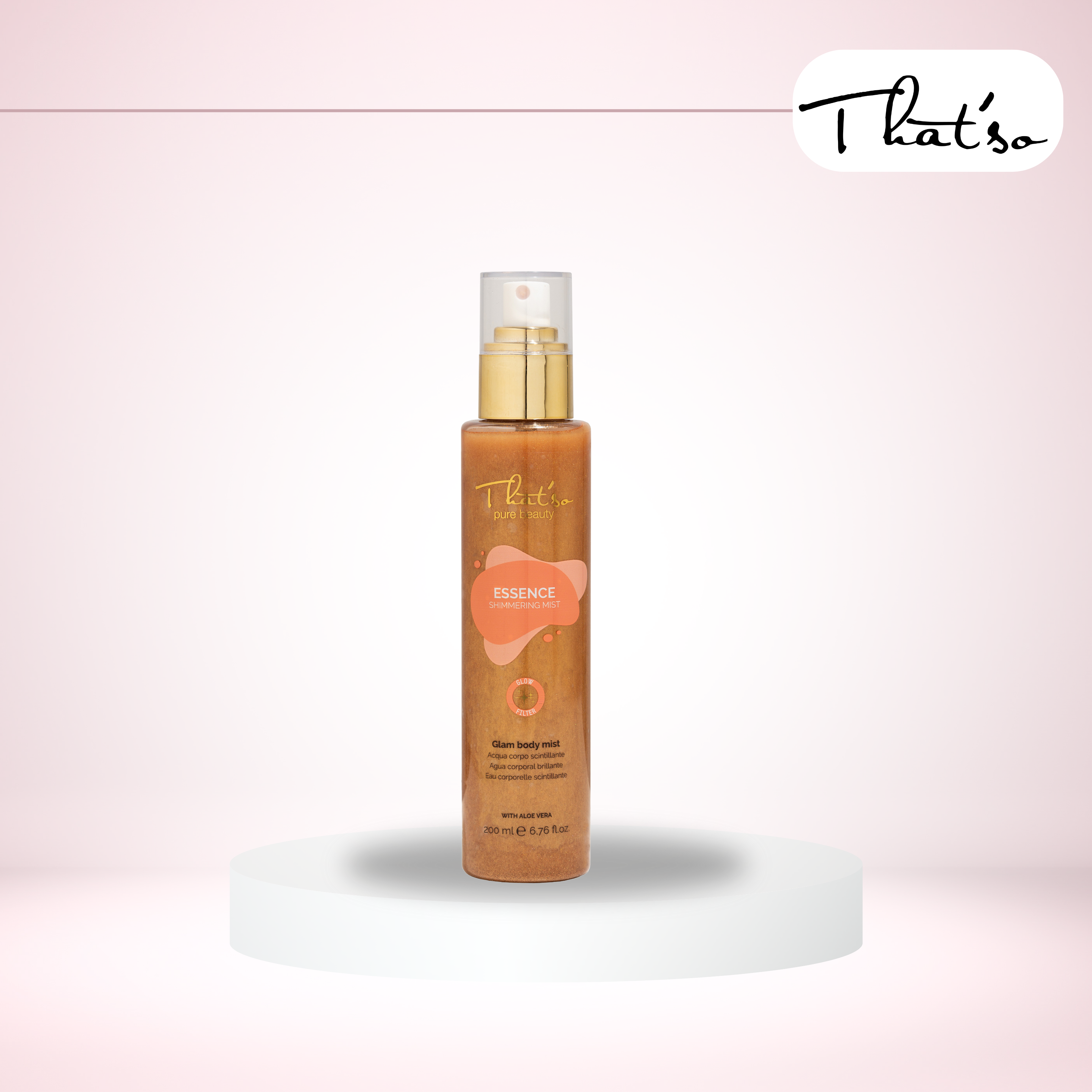 That's So Essence Shimmering Body & Hair Mist – Aloe Vera Moisturizing Spray 200ml