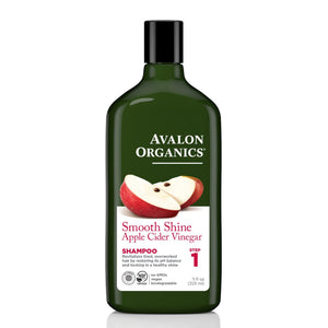 شامبو Avalon Organics Smooth Shine بخل التفاح – يعيد توازن pH – 325ml