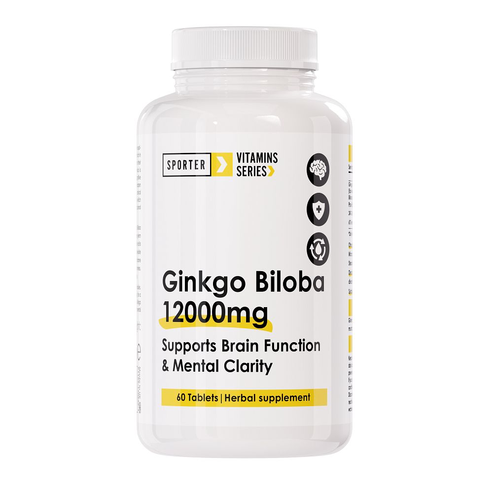 Sporter-Ginkgo Biloba 6000 mg-60 tablets