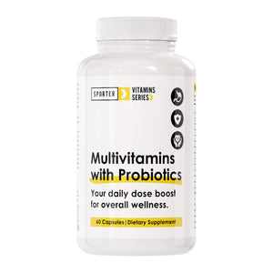Sporter - Multivitamins & Minerals with Probiotic - Unflavored - 60 Capsules 