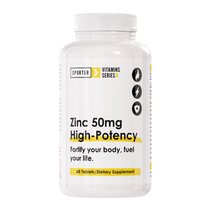 Sporter - Zinc 50mg - Unflavored - 60 Tablets 
