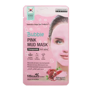 Mbeauty face mask pink bubbling clay with pomegranate extract