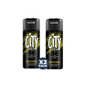 City men deodorant spray 150ml energize 1+1, 50% discount on the second pill