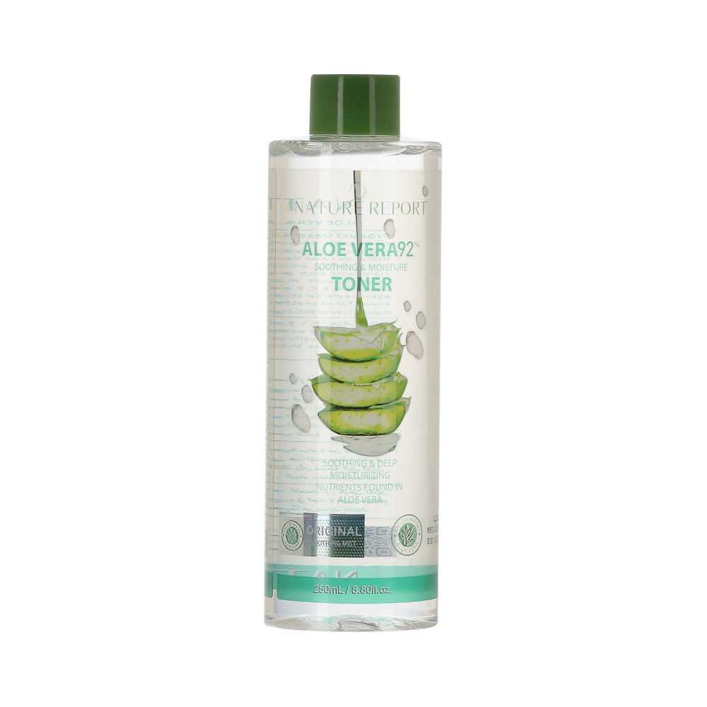Nature Report Face Toner 250ml With Aloe Vera 92%
