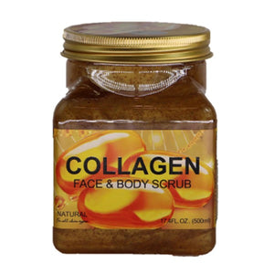 Wokali face & body scrub 500ml with collagen