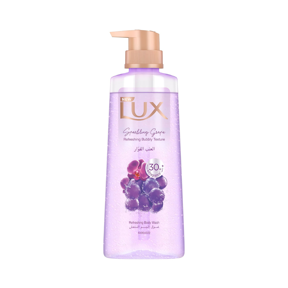 Lux Shower Gel 400ml Refreshing Bubbly Texture Sparkling Grape