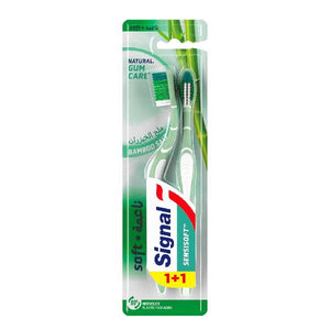 Signal Toothbrush Soft Bamboo Salt 1+1 Free