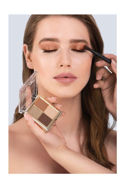 Golden Rose Quattro Eyeshadow Palette – Coffee Dream Warm Neutral Tones