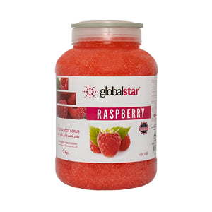 Global star foot & body scrub 5l with raspberry
