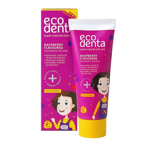 Ecodenta baby toothpaste 75ml raspberry flavoured 3+ years