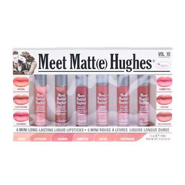 The Balm Lip Kit Meet Matte Hughes 6pc 10 Liquid 