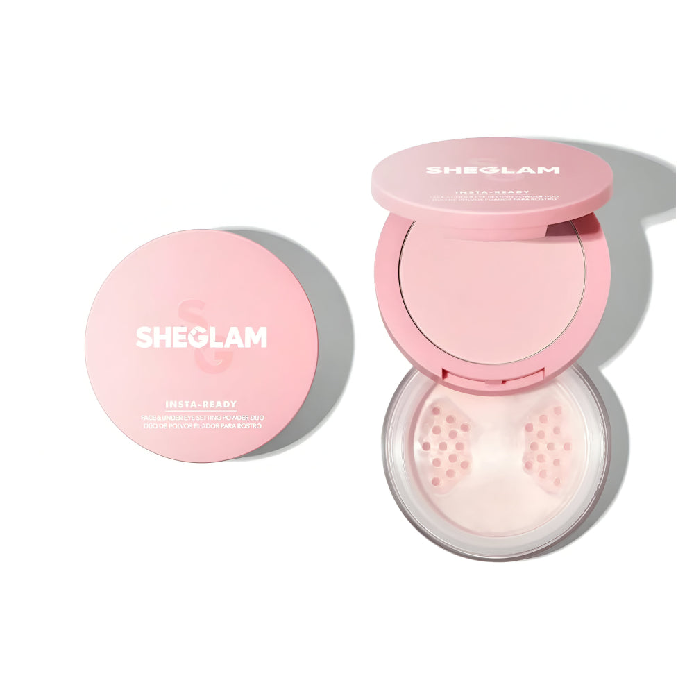 Sheglam setting powder insta ready duo b face & under eye bubblegum