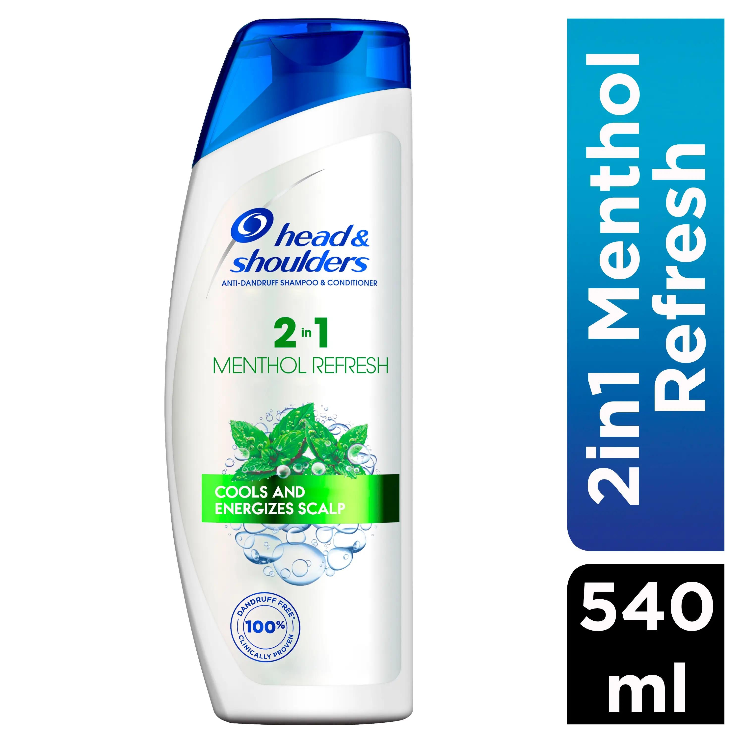 Head and Shoulders Shampoo 2 in 1 Menthol540 ml