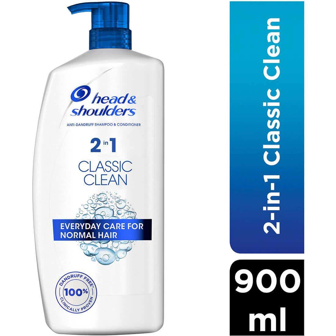 Head and Shoulders Shampoo 2 in1 Classic Clean900 ml