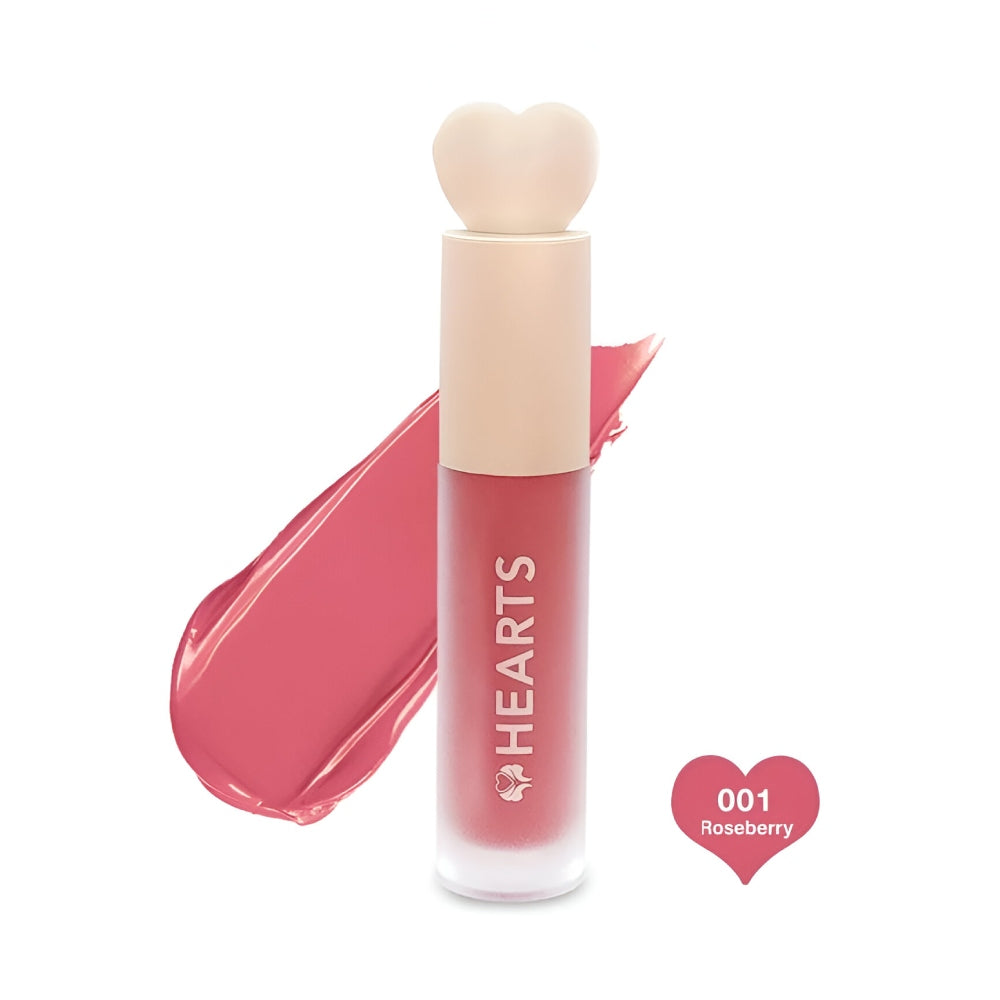 Hearts Hearts Liquid Lipstick 001 Matte Rose Berry