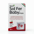Box of Honst Sol Fer Baby drops on a white background