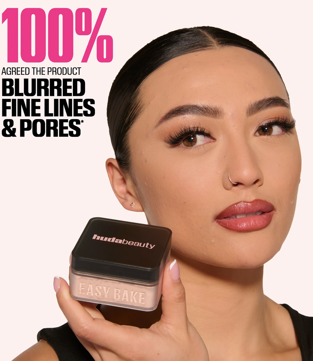 Huda Beauty Easy Bake Loose Powder – Ube Birthday Cake Setting Powder
