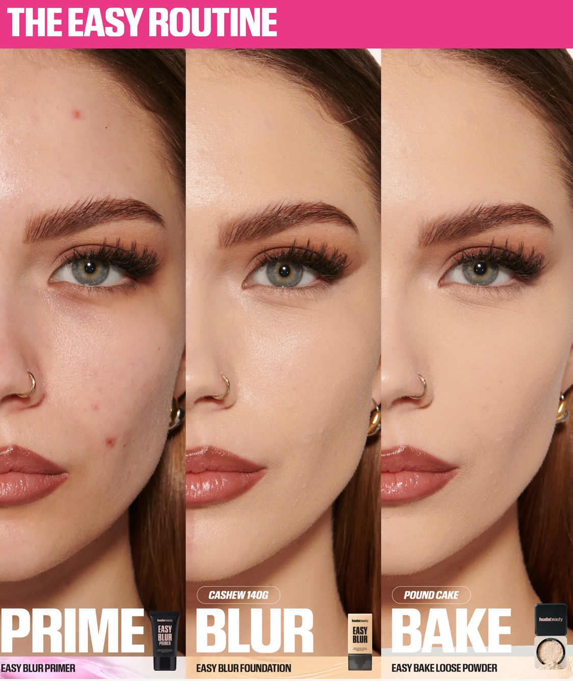 Huda Beauty Easy Bake Loose Powder – Ube Birthday Cake Setting Powder