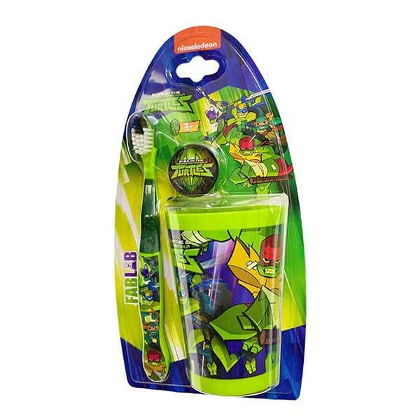 Nickelodeon kids toothbrush ninja turtles with a green healthy cup