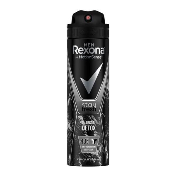 Rexona deodorant spray 150ml men clean charcoal 48h