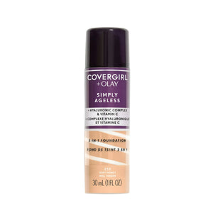 Covergirl foundation 30ml 255 simply ageless 3 in 1 liquid soft honey
