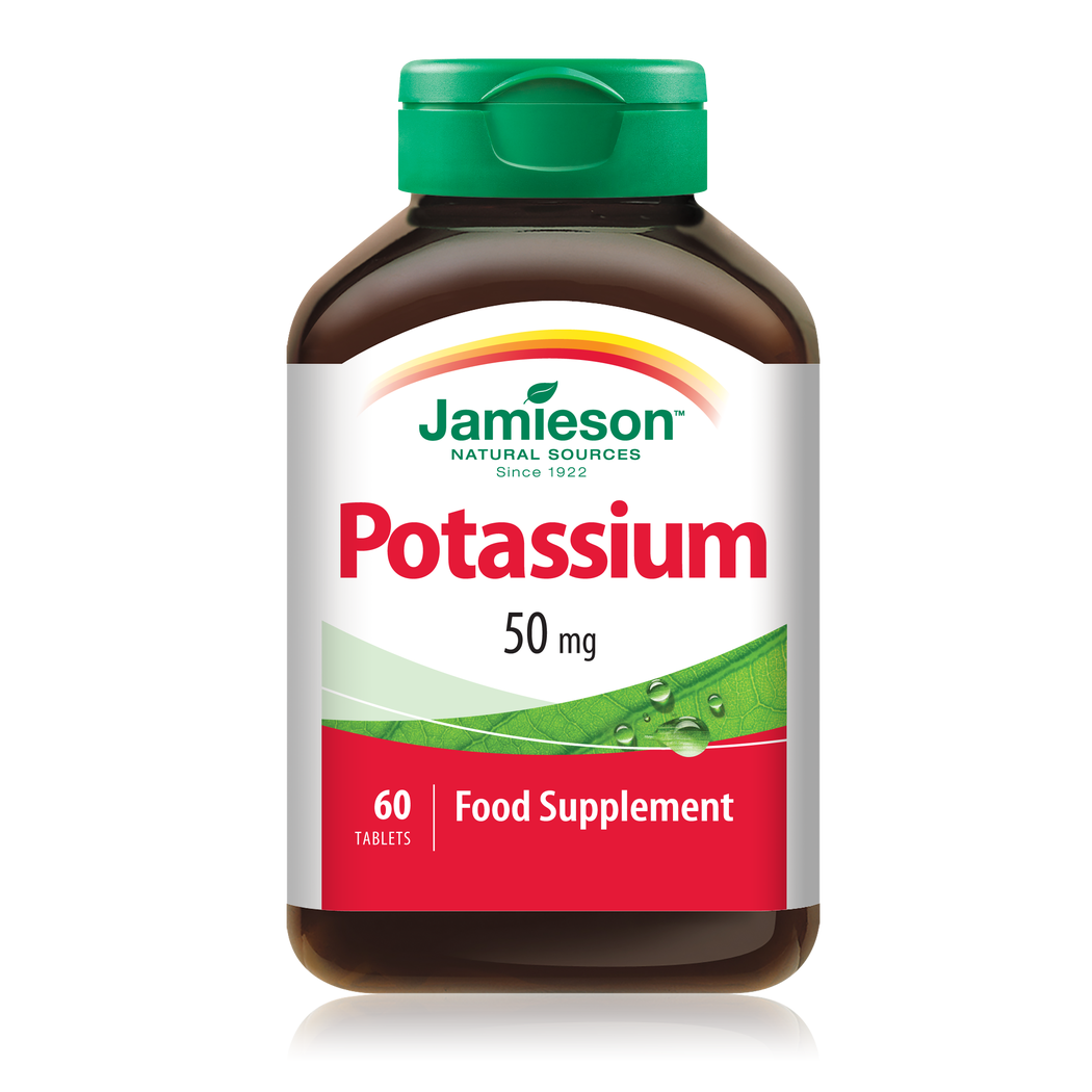 Jamieson potassium 50 mg 60 tablets