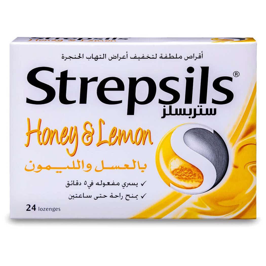 Strepsils lozenge 24pcs honey & lemon