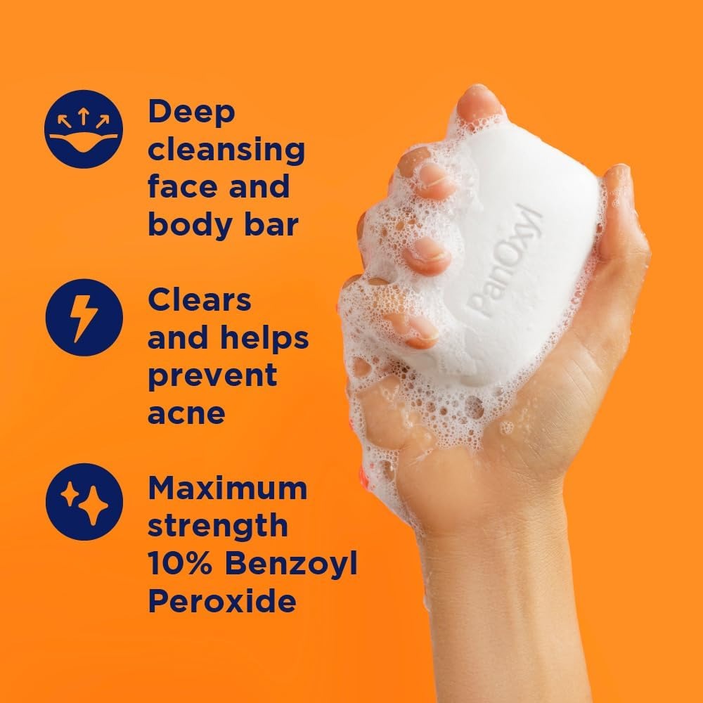 Panoxyl صابون علاج حب الشباب 10% بنزويل بيروكسايد 113g