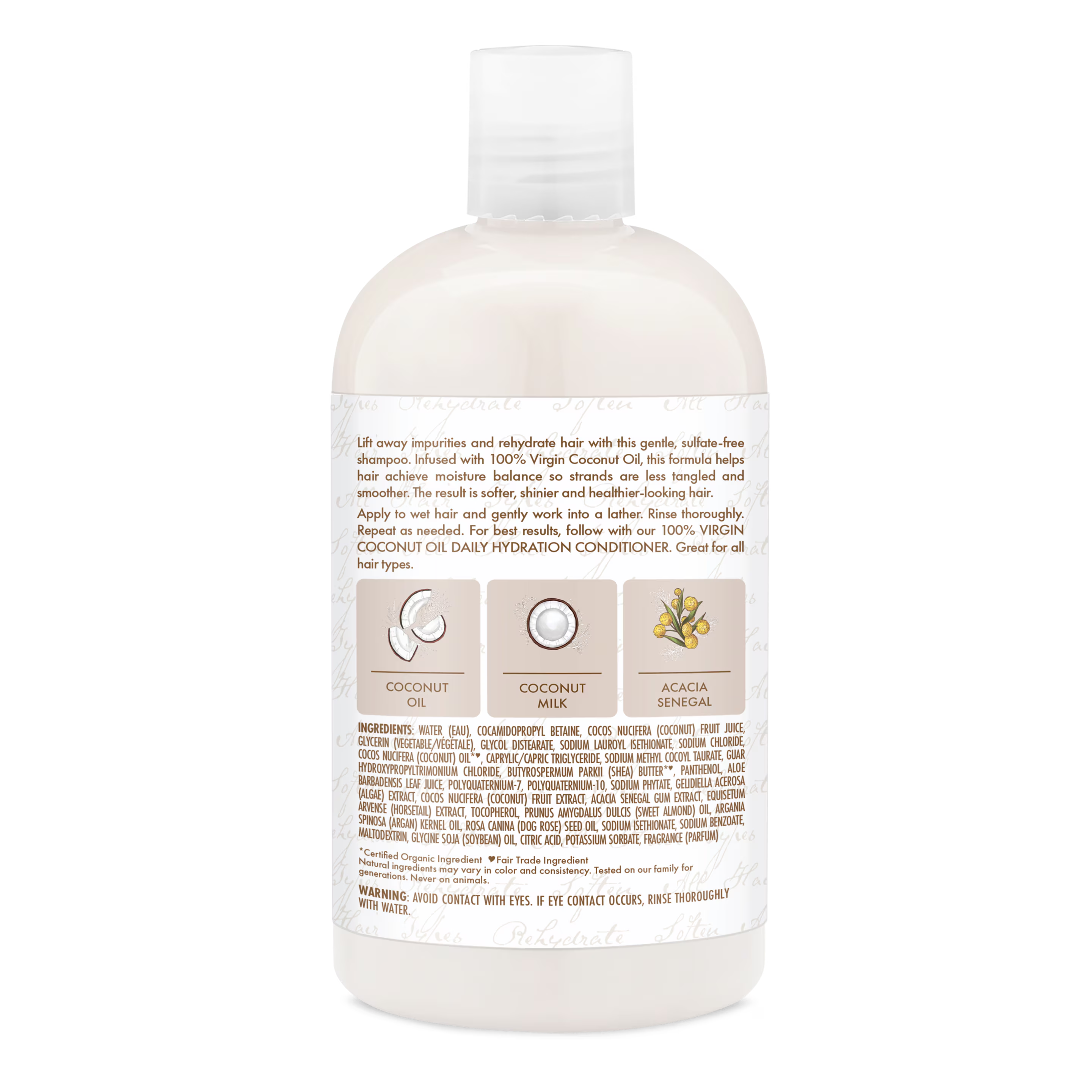 SheaMoisture Daily Hydration Shampoo with 100% Virgin Coconut Oil – 384 ml