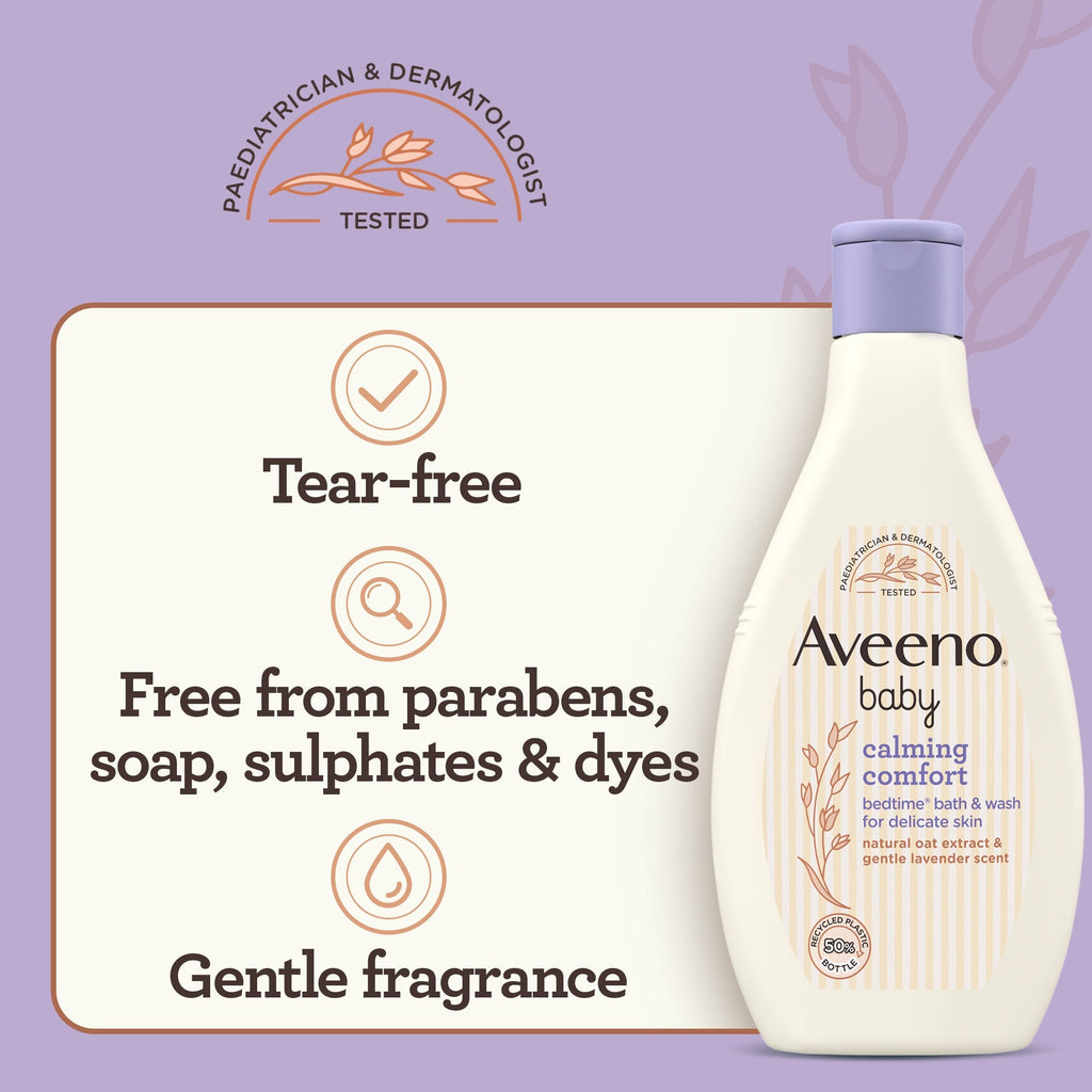 غسول جسم Aveeno للأطفال بحجم 250 مل لتهدئة البشرة
