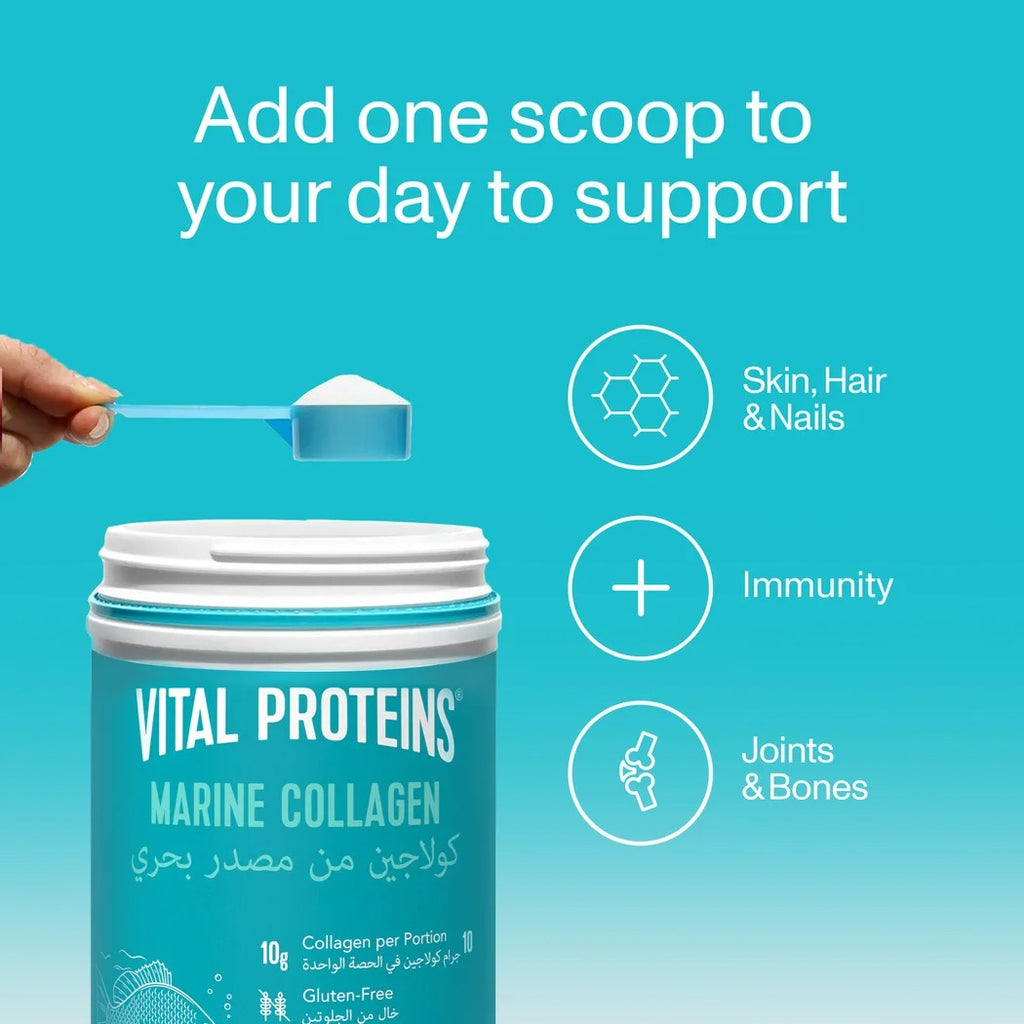 Vital Proteins Marine Collagen, 221 g, Unflavored Fish-Based Food Supplement Powder