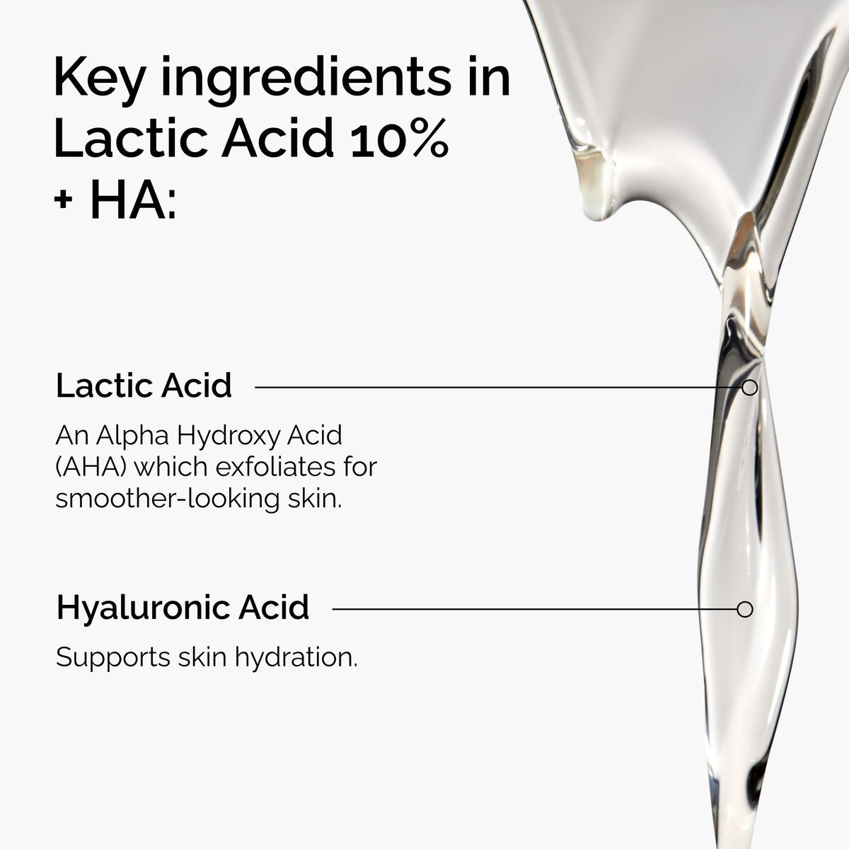 The Ordinary Lactic Acid 10% + HA Exfoliating Serum 30ml