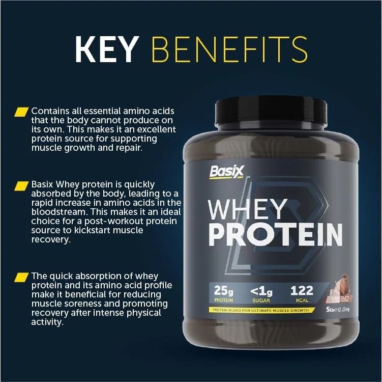 Basix Muscle Whey Protein Chocolate Chunk 5 LB