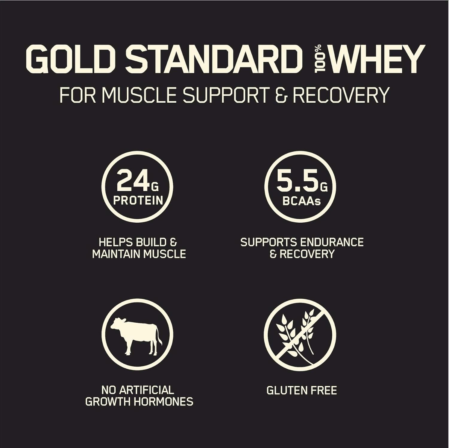 Optimum Nutrition Gold Standard 100% Whey Protein French Vanilla 5 LB