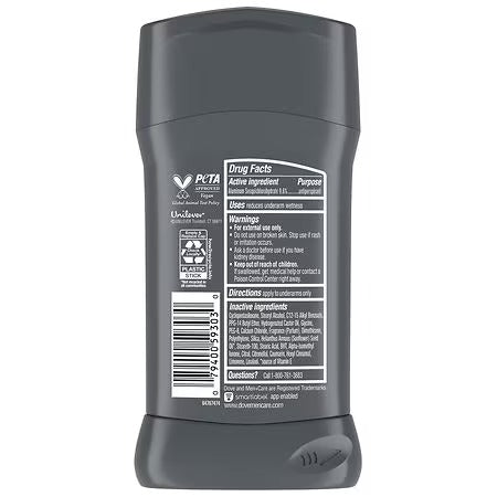 Dove Men+Care 72H Protection Stain Defense Clean Antiperspirant Stick – 76g (2.7 oz)
