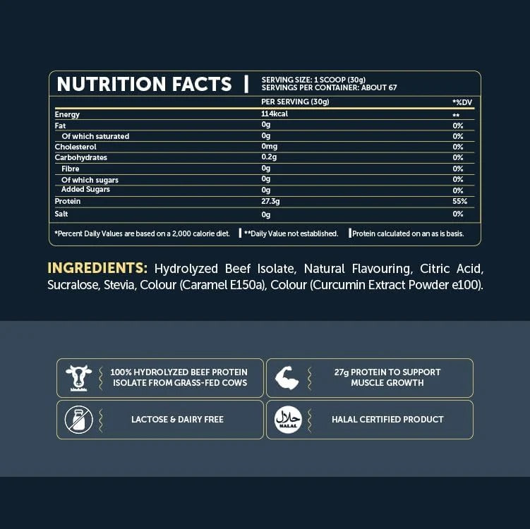 Basix Clear Beef Protein Isolate Energy Fusion 4.4 LB