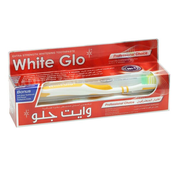 White Glo Toothpaste 100ml For Extra Strength Whitening