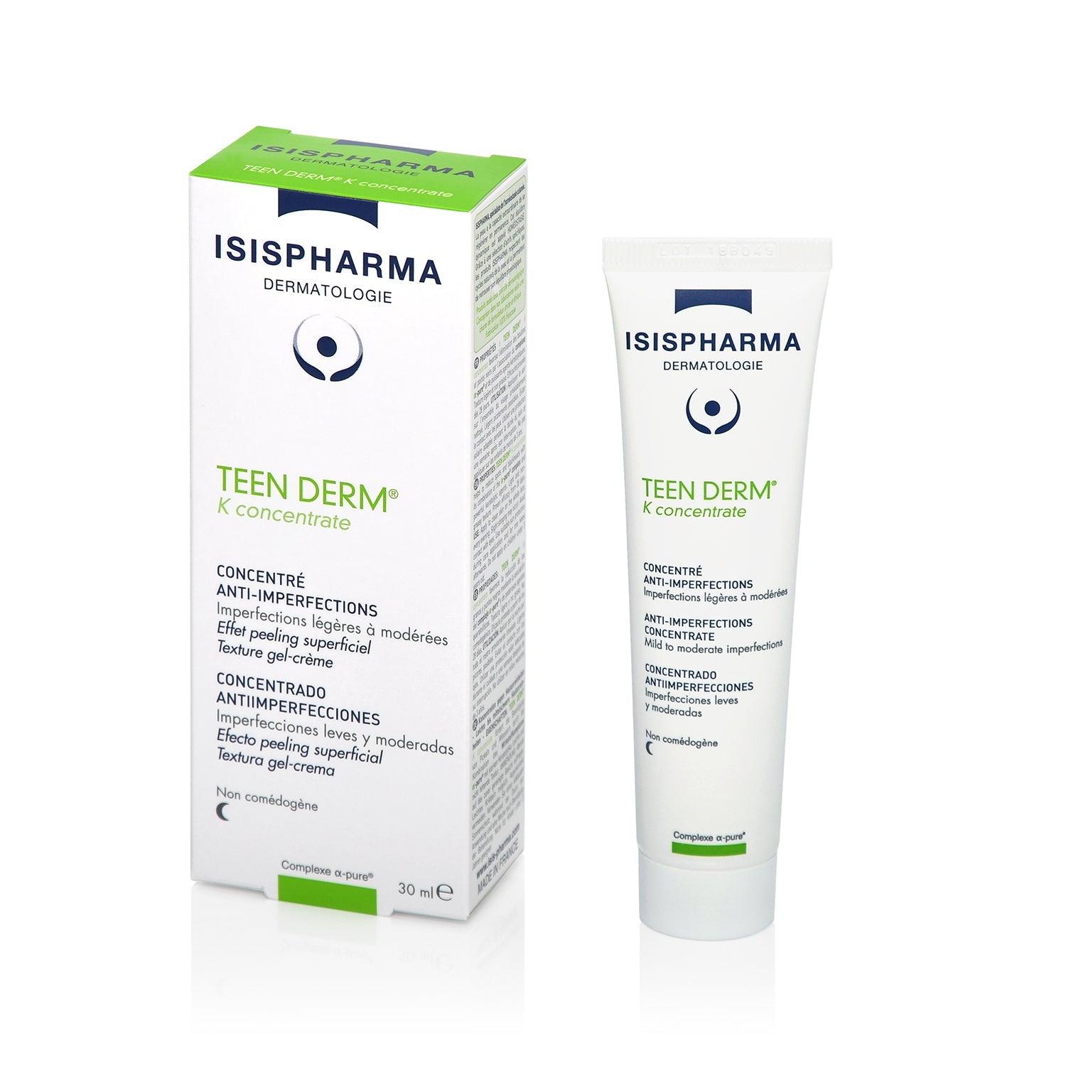 Isispharma Teen Derm K – سيروم مطفئ للإشراق للوجه 30ml
